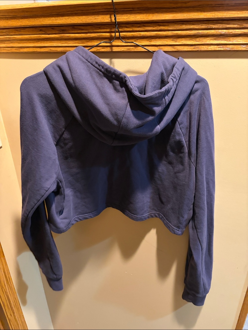 Gymshark Cropped Hoodie in Deep Plum - Picture 4 of 4